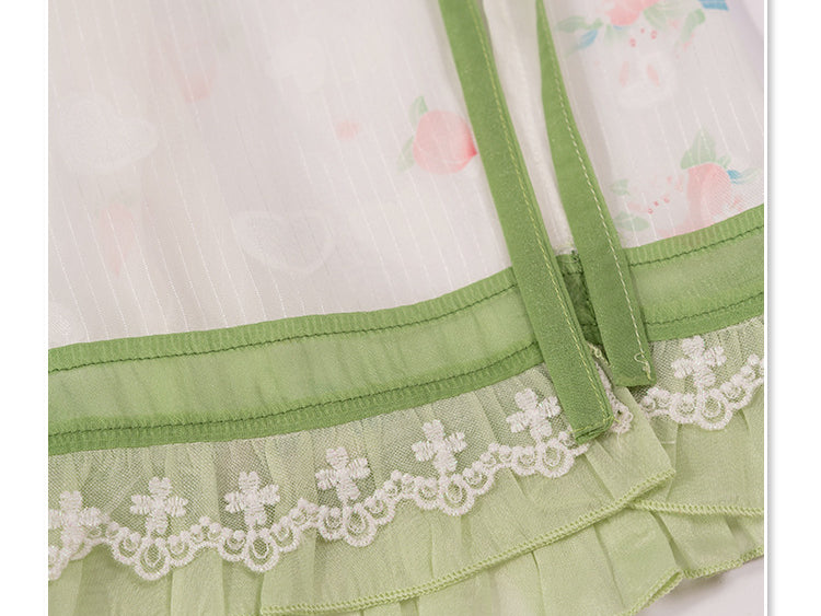 Real photos of girls’ Hanfu pants details