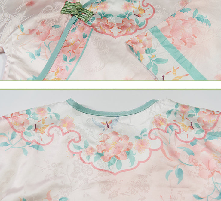 Actual photos of girls' traditional Chinese style suit