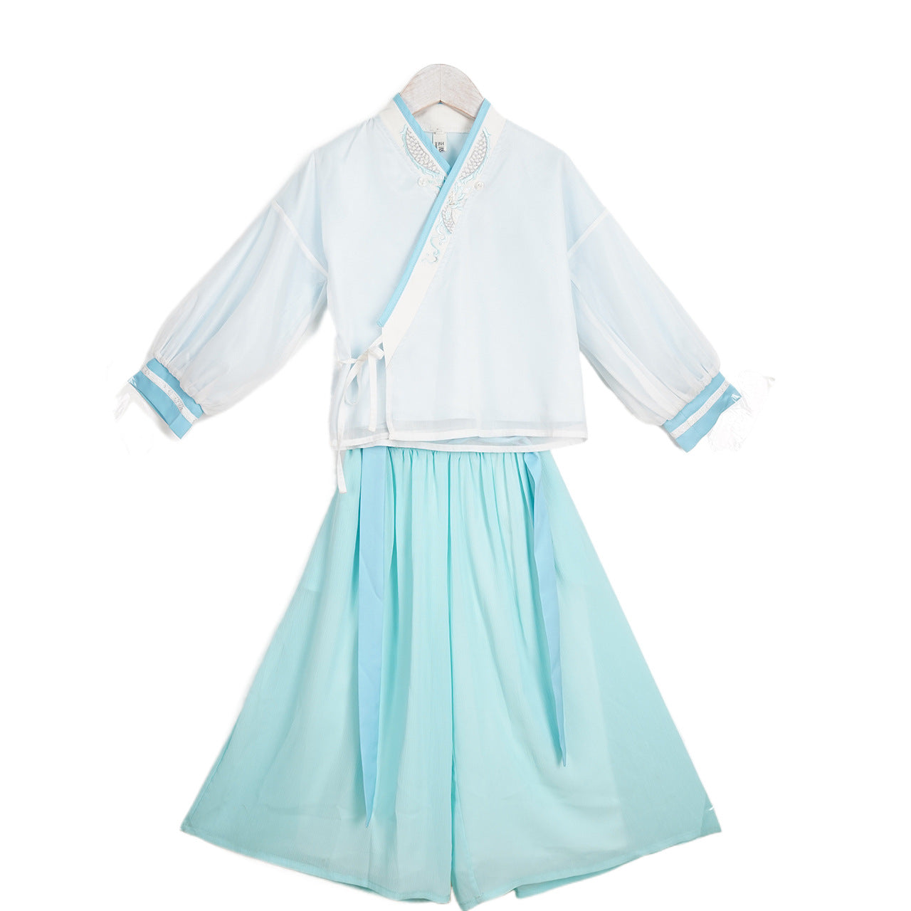 Milk cotton three-piece Hanfu set for boys for spring outings, perfect for traditional festivals or cultural events